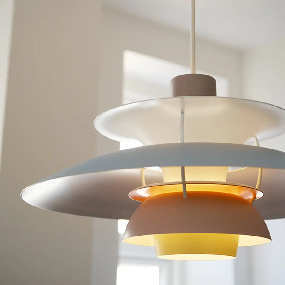 Modern dimmable LED ceiling light – round, long-lasting lighting for the living room, dining room and office