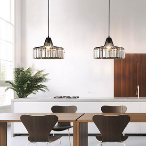 Crystal Minimalist Single-Head Chandelier