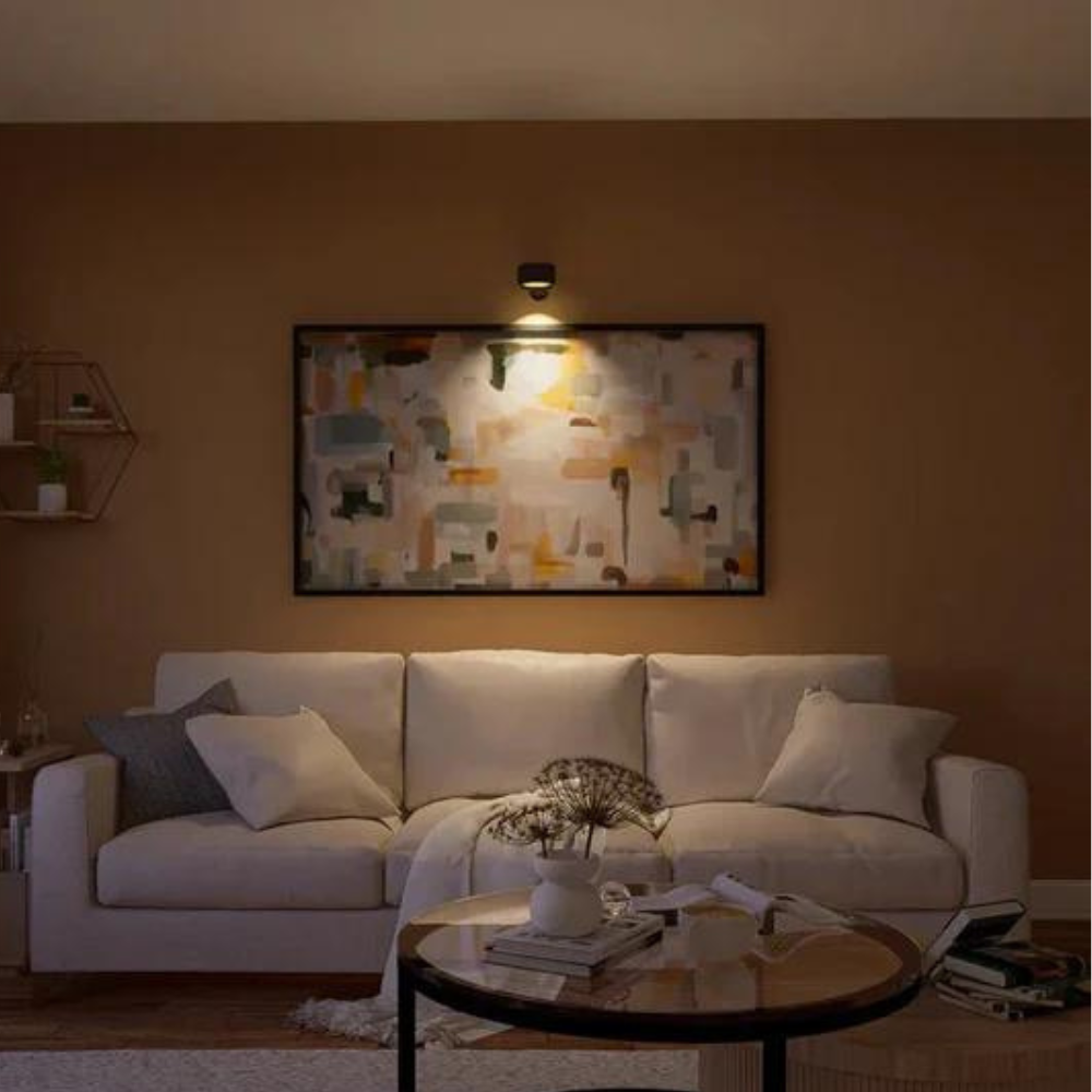 Wireless Charging Wall Lamp – 360° Rotatable LED Light with Touch