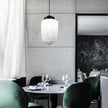 Vintage White Milk Glass Pendant Light
