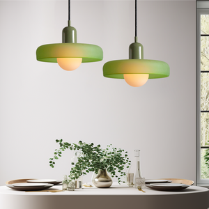 Pendant Light in Colored Glass