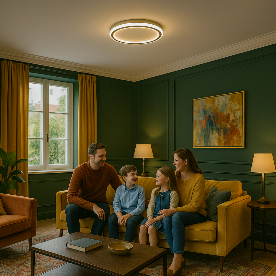 Dimmable LED ceiling light Elegant lighting for the living room, dining room and hallway