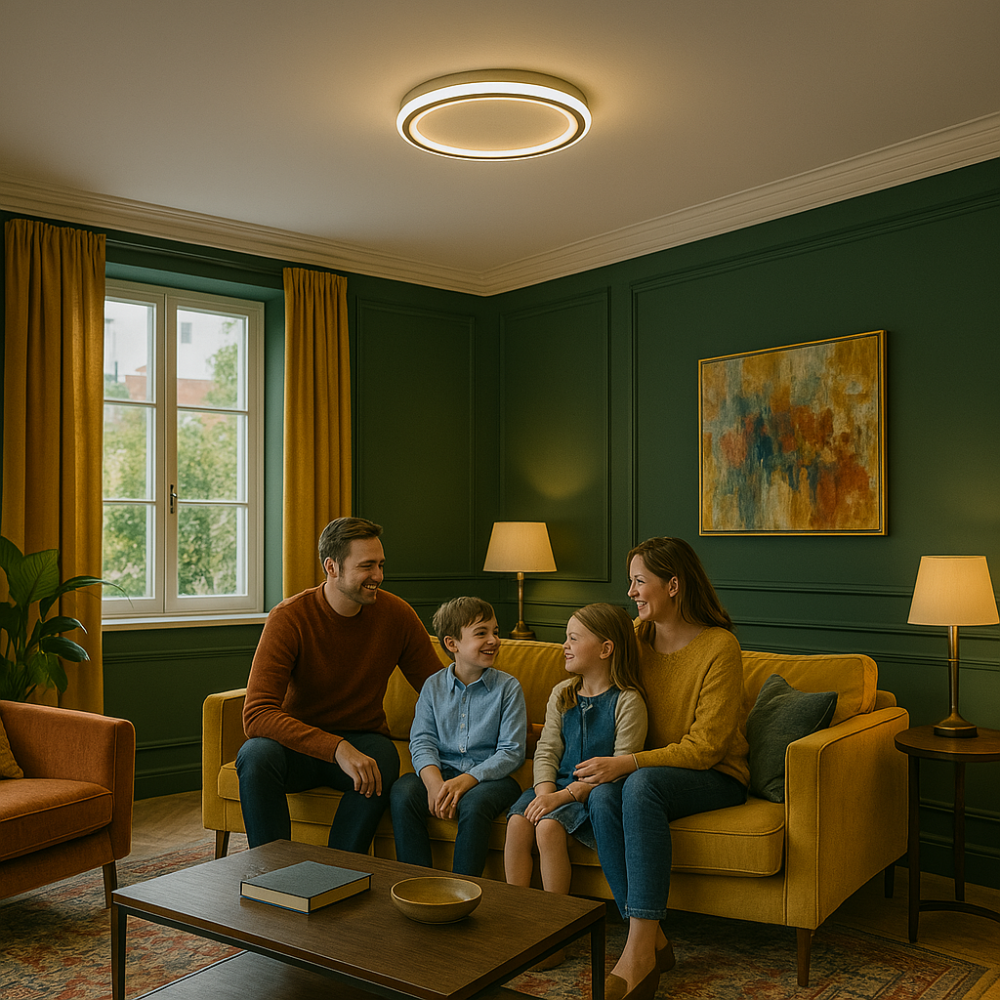 Dimmable LED ceiling light Elegant lighting for the living room, dining room and hallway