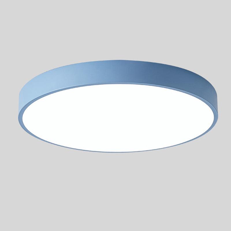 Nordic Wooden Circular Ceiling Light_  Modern Macaroon Design For Living Spaces