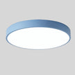 Nordic Wooden Circular Ceiling Light_  Modern Macaroon Design For Living Spaces