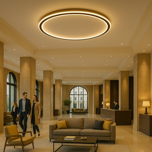 Modern Simple Round Ceiling Light – Minimalist LED Chandelier