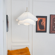 Cream Petal Fabric Chandelier LED Pendant Light