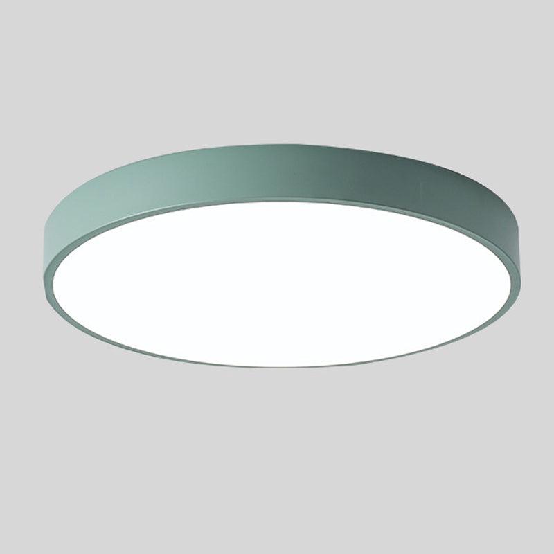 Nordic Wooden Circular Ceiling Light_  Modern Macaroon Design For Living Spaces