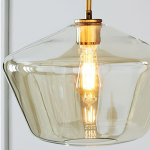 Vintage Style Glass Pendant Light
