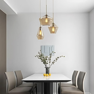 Vintage Style Glass Pendant Light