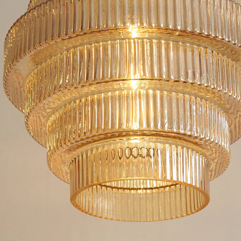 Elegant Brass Pendant Light – Warm Antique Ceiling Fixture for Home