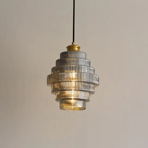 Elegant Brass Pendant Light – Warm Antique Ceiling Fixture for Home