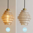 Elegant Brass Pendant Light – Warm Antique Ceiling Fixture for Home