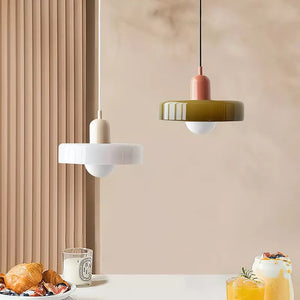 Pendant Light in Colored Glass