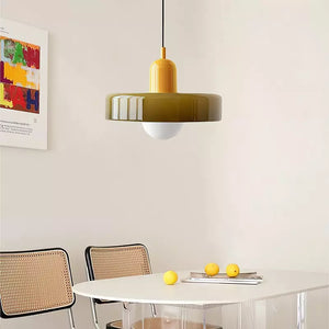 Pendant Light in Colored Glass