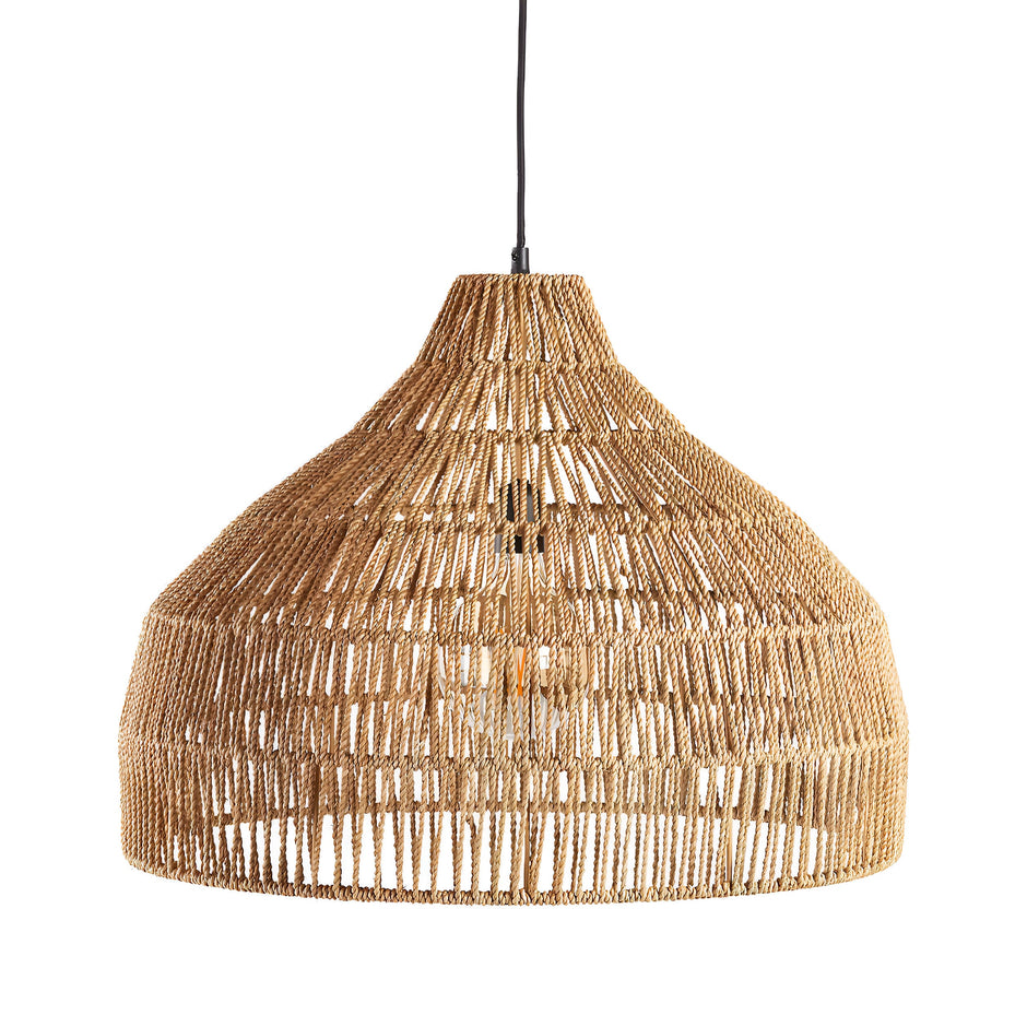 Eco-Friendly Rattan Pendant Light – Minimalist Willow Woven Design