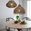 Eco-Friendly Rattan Pendant Light – Minimalist Willow Woven Design