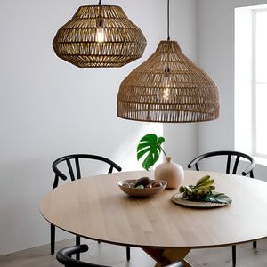Eco-Friendly Rattan Pendant Light – Minimalist Willow Woven Design