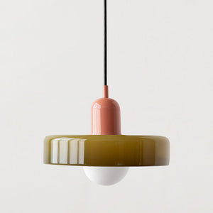 Pendant Light in Colored Glass