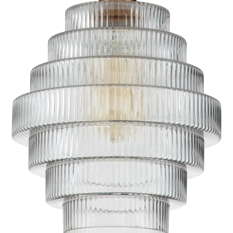 Elegant Brass Pendant Light – Warm Antique Ceiling Fixture for Home