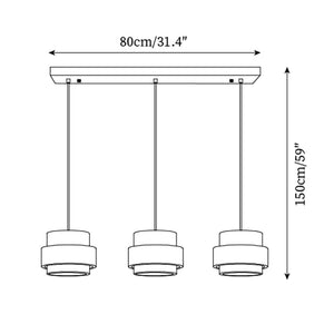 Rustic Modern Pendant Lamp – Travertine Stone Shade with Walnut Wood Finish