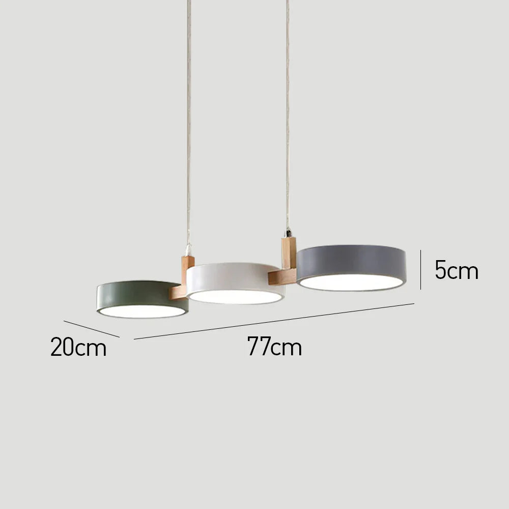 Nordic Modern Metal Cylinder Pendant Light