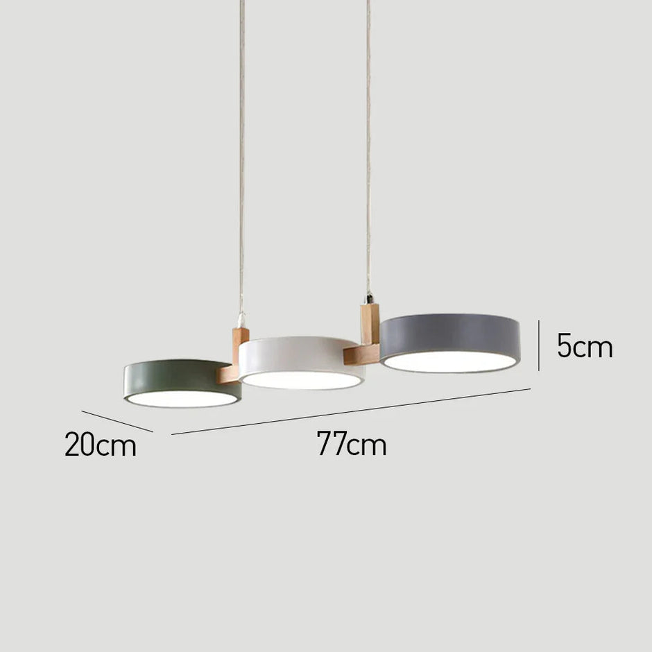 Nordic Modern Metal Cylinder Pendant Light
