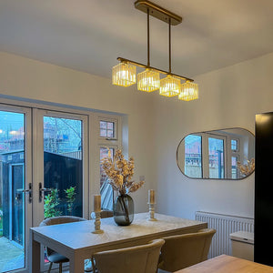 Modern Multi-Head Glass Pendant Light – Nordic Style Hanging Fixture