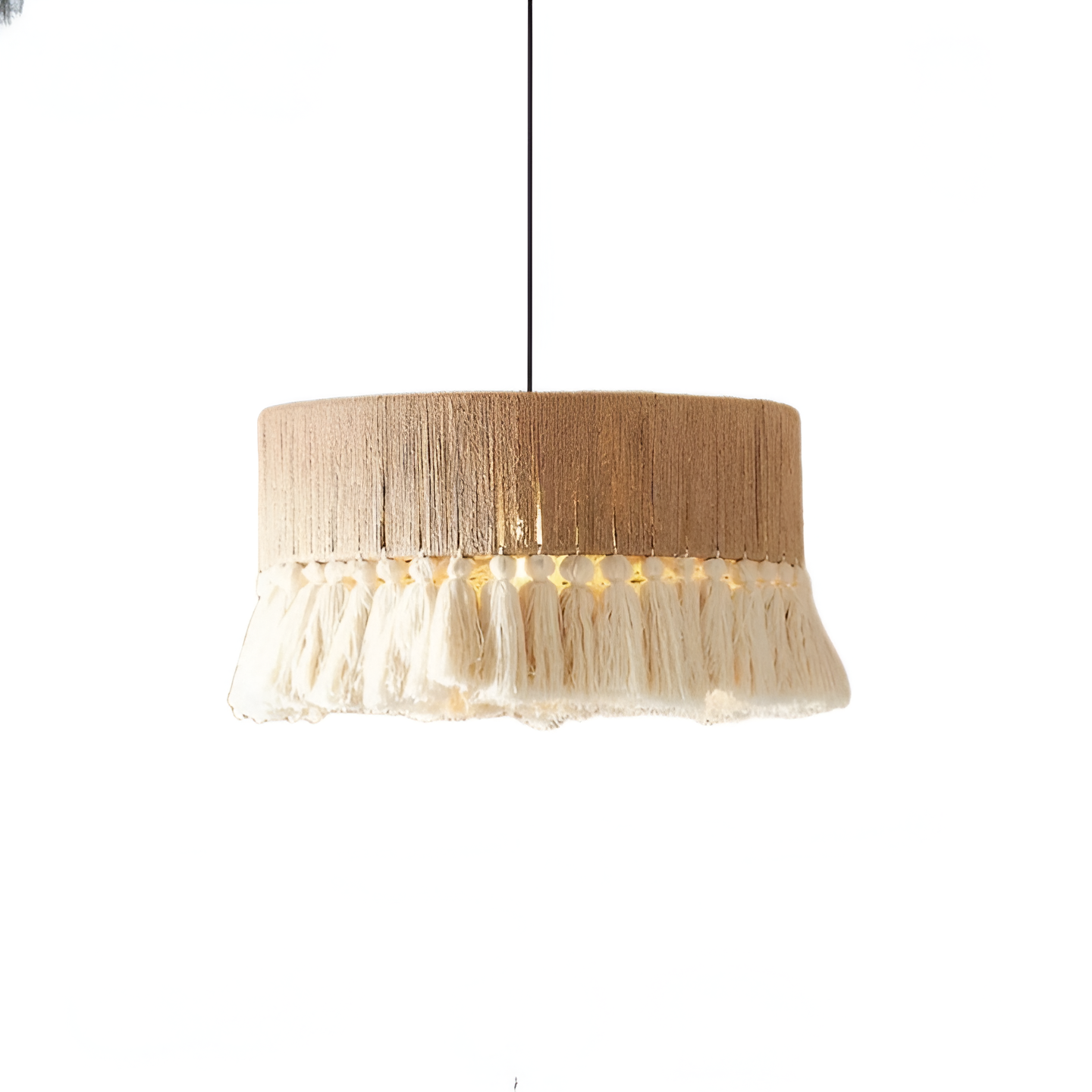 Rustic Pendant Light – Vintage Boho Ceiling Lamp for Living Spaces