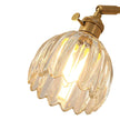 Elegant Glass Wall Light – Brass Adjustable Wall Sconce for Home Décor