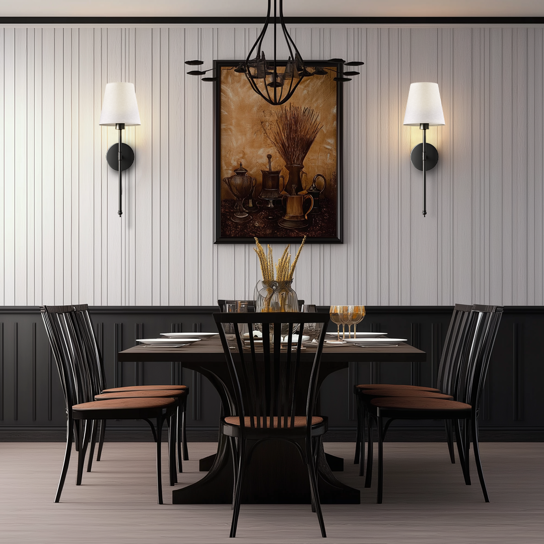 Wall lamp Wireless with Rechargeable Bulbs  (SET OF 2)