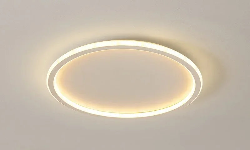 Round ceiling light fixture with dimensions and specifications on a plain background