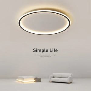 Modern Simple Round Ceiling Light – Minimalist LED Chandelier