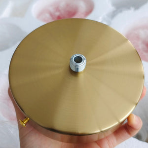 Elegant Gold Ceiling Light with Pink Glass Shades – Modern Glamour Chandelier