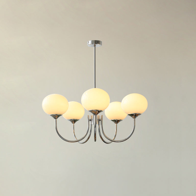 Elegant Gold Ceiling Light with Pink Glass Shades – Modern Glamour Chandelier for Living Room or Bedroom Décor