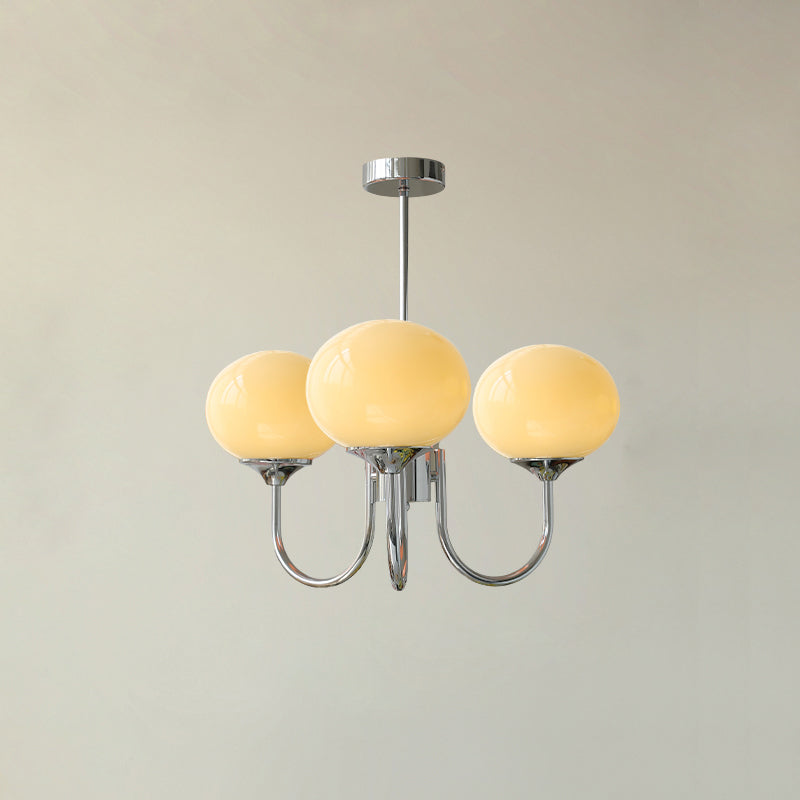 Elegant Gold Ceiling Light with Pink Glass Shades – Modern Glamour Chandelier for Living Room or Bedroom Décor