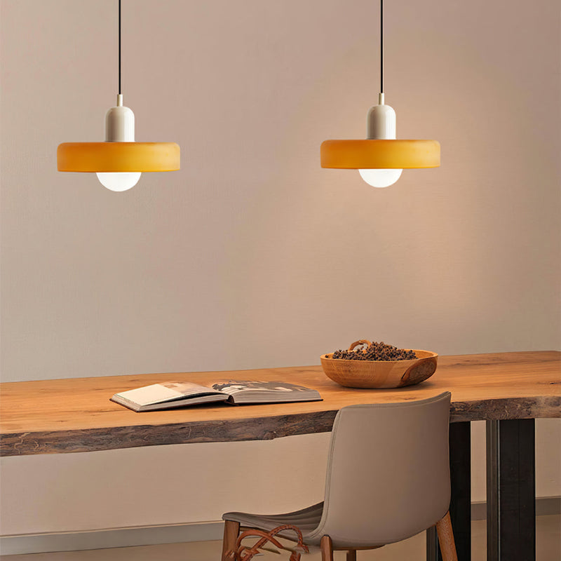 Pendant Light in Colored Glass