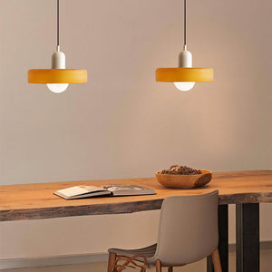 Pendant Light in Colored Glass