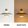 Modern dimmable LED ceiling light – round, long-lasting lighting for the living room, dining room and office