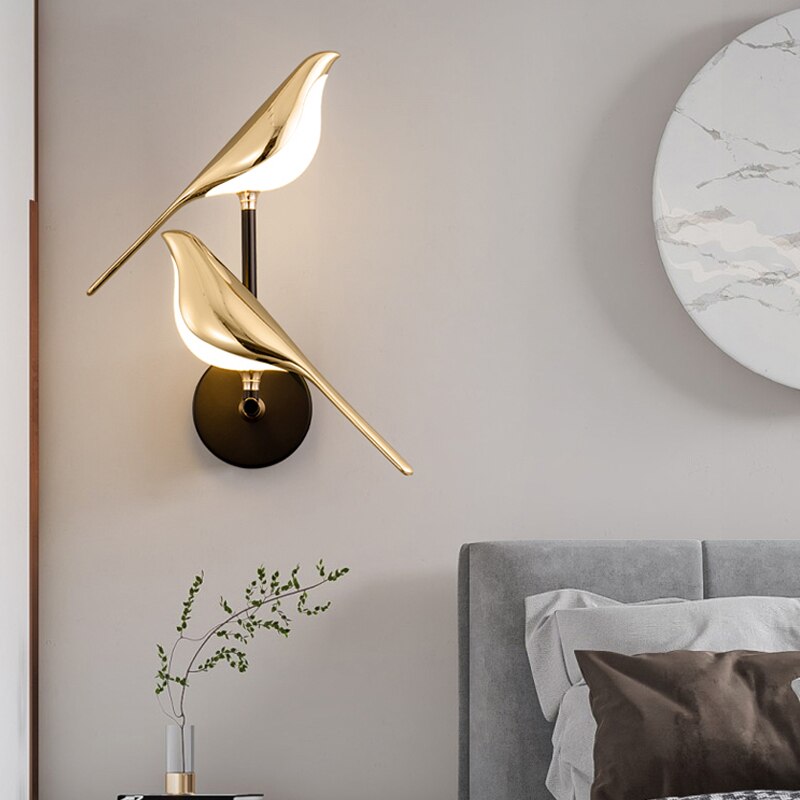 Magnetic bird LED Lamp – Modern Lighting for Living Room, Bedroom & Office