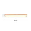 Ceiling Lights Flush Mount With Wood Accent Oval Shape Led