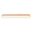 Ceiling Lights Flush Mount With Wood Accent Oval Shape Led