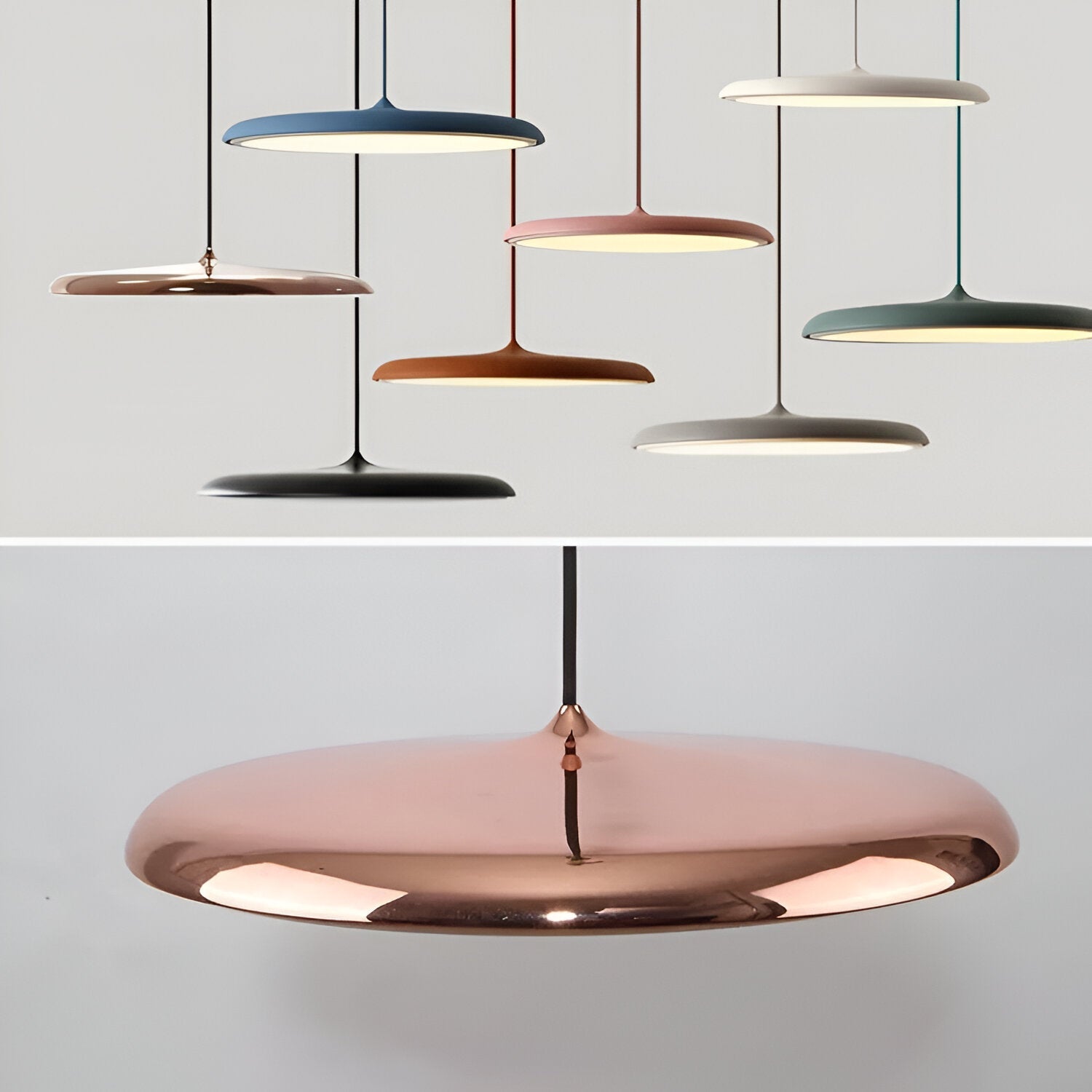 Elegant Disc Pendant Lamp – Nordic-Inspired Acrylic Ceiling Light