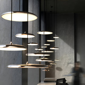 Elegant Disc Pendant Lamp – Nordic-Inspired Acrylic Ceiling Light