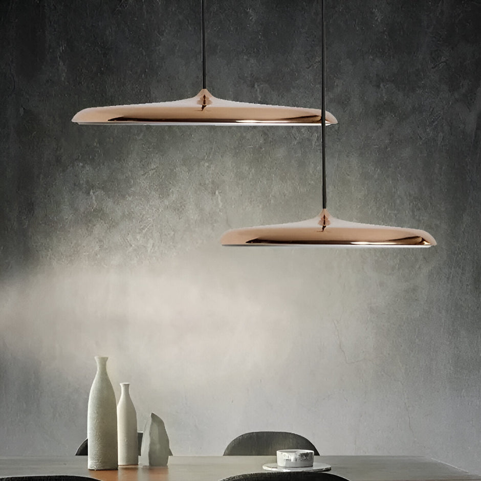 Elegant Disc Pendant Lamp – Nordic-Inspired Acrylic Ceiling Light