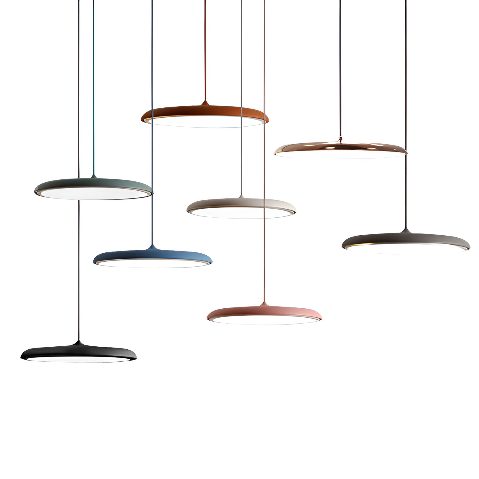 Elegant Disc Pendant Lamp – Nordic-Inspired Acrylic Ceiling Light