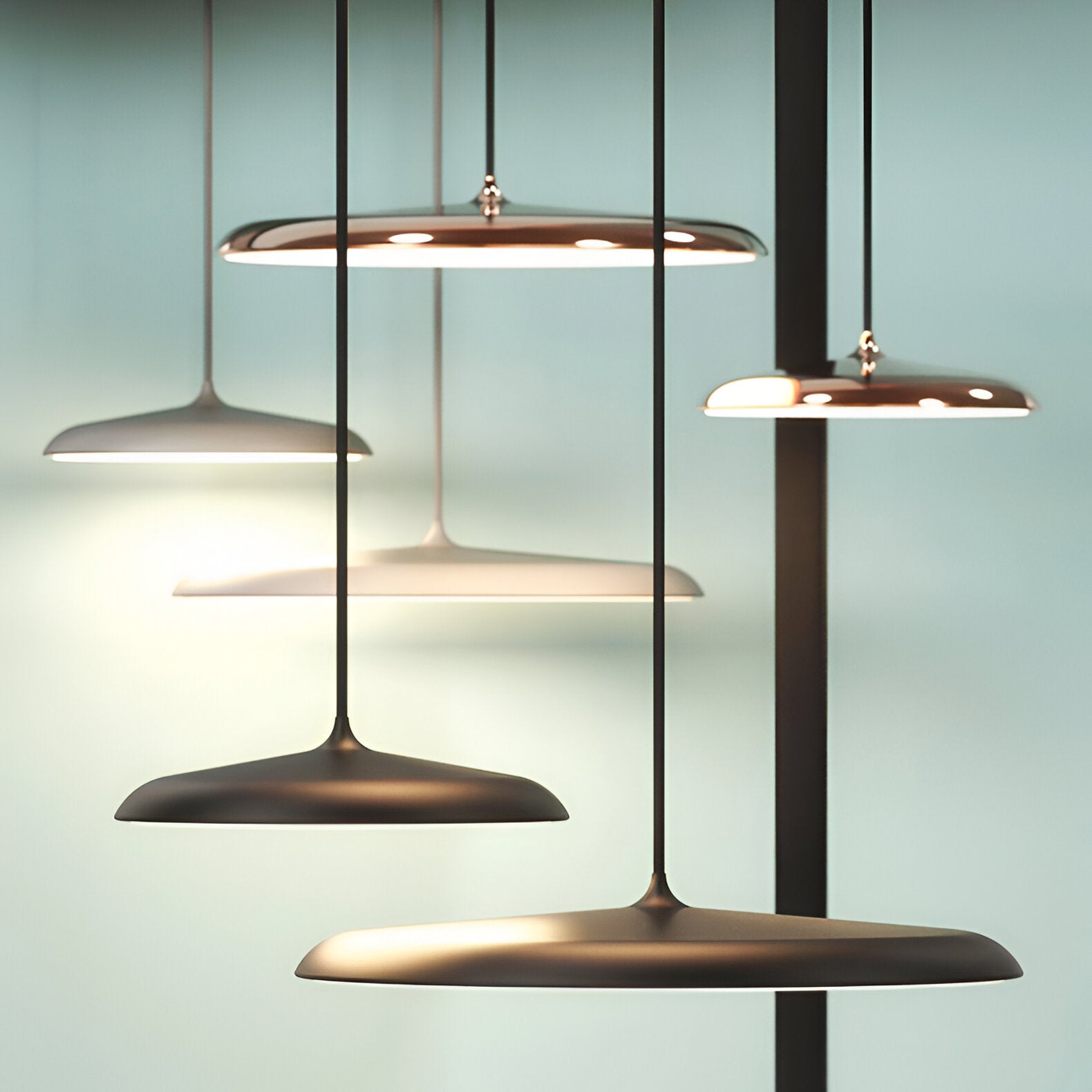 Elegant Disc Pendant Lamp – Nordic-Inspired Acrylic Ceiling Light