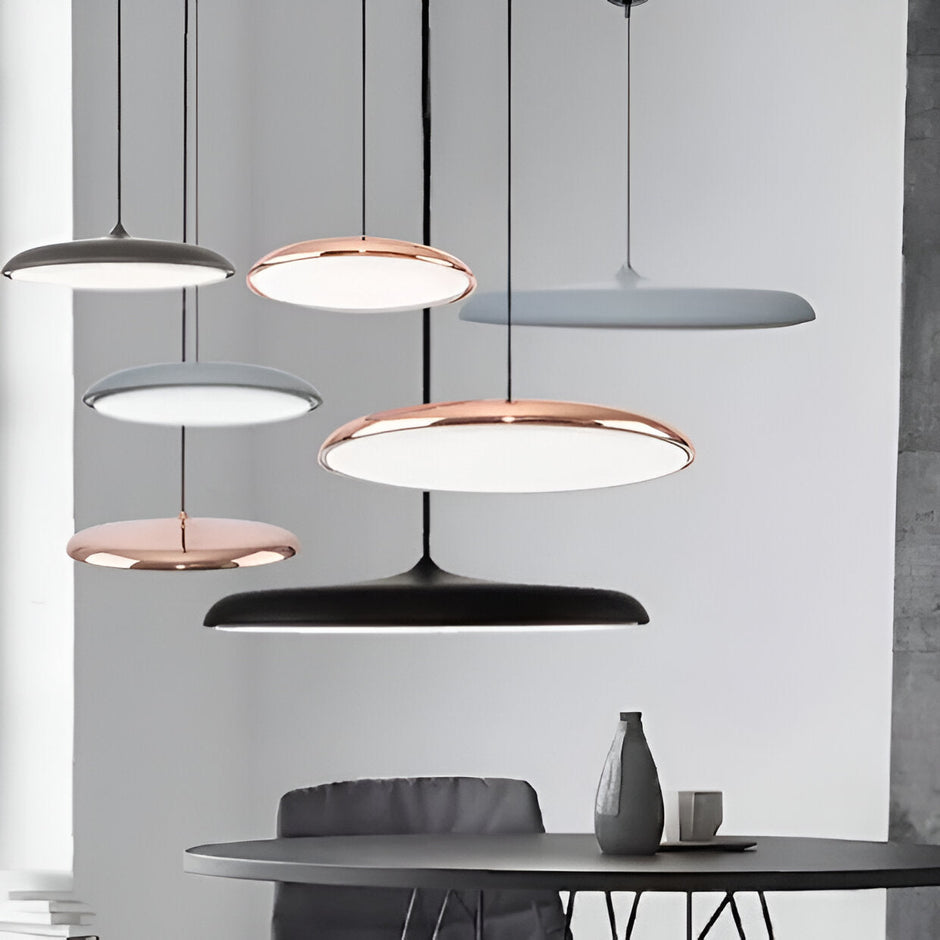 Elegant Disc Pendant Lamp – Nordic-Inspired Acrylic Ceiling Light