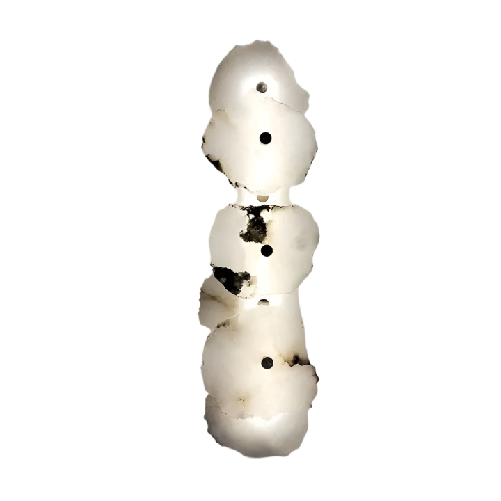 Minimalist Marble Wall Sconce – Warm Ambient Lighting for Hallways and Living Spaces