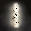 Minimalist Marble Wall Sconce – Warm Ambient Lighting for Hallways and Living Spaces